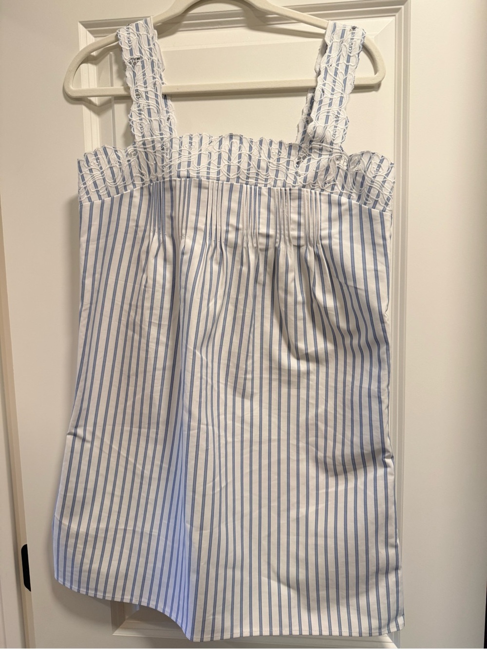 J Crew Ondine mini dress in striped double cotton poplin dress